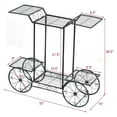 thumbnail image 3 of Gymax 6-Tier Garden Cart Stand Flower Rack Display Decor Flower Pot Plant Holder, 3 of 10
