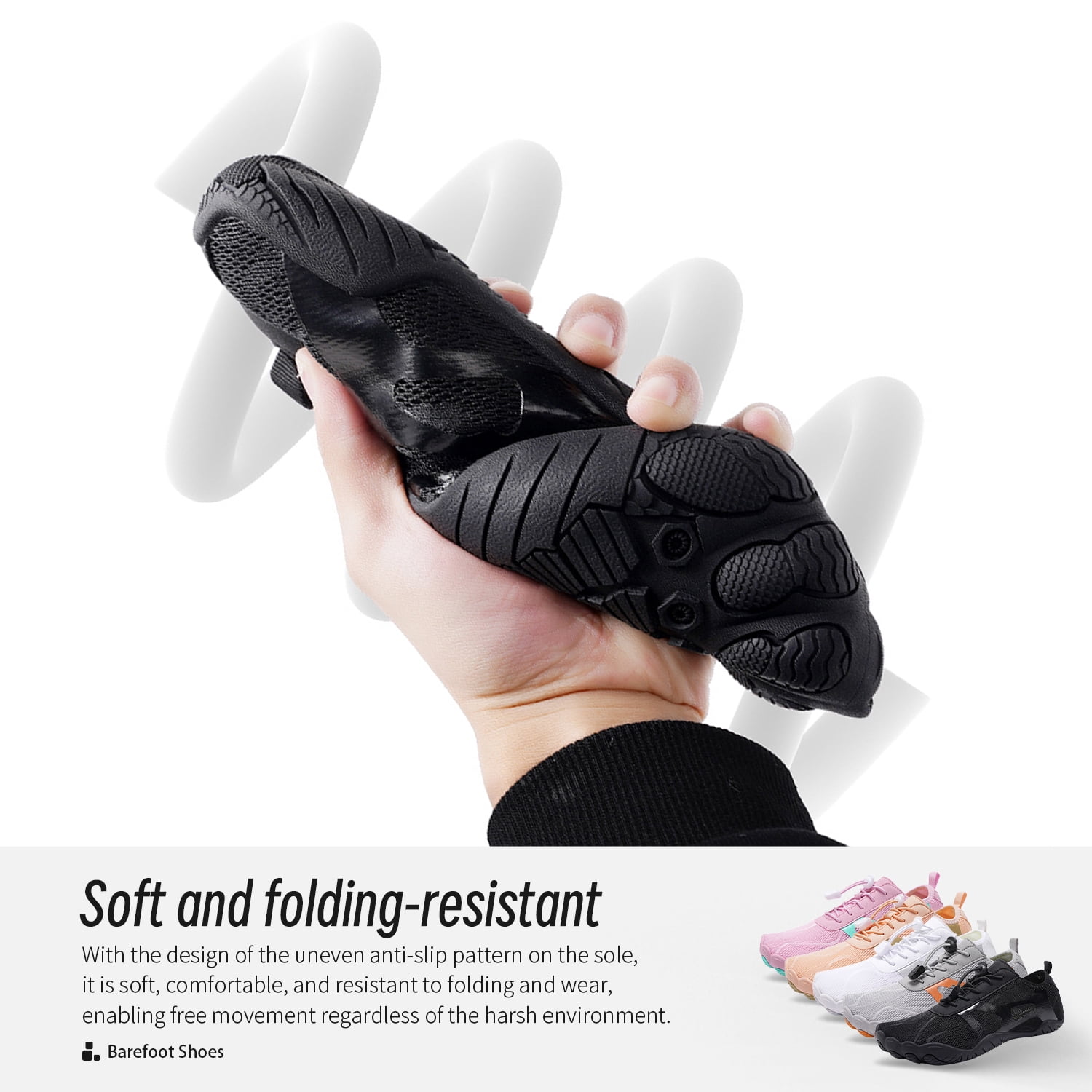 HOYUFEI Hike Barefoot Shoes for Women, Womens Water Shoes, Hiking Healthy Footwear - Wide Toe Box Non-Slip Outdoor Sports Zero Drop Shoes