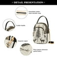 thumbnail image 4 of FORMRS Crossbody Bag for Women Quilted Travel Shoulder Cell Phone Purse with Chain Strap Handbag, Black Deer, 4 of 7