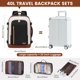 thumbnail image 2 of Mochila de viaje LOVEVOOK de 40 litros con 3 cubos de embalaje para mujeres y hombres, 2 of 7