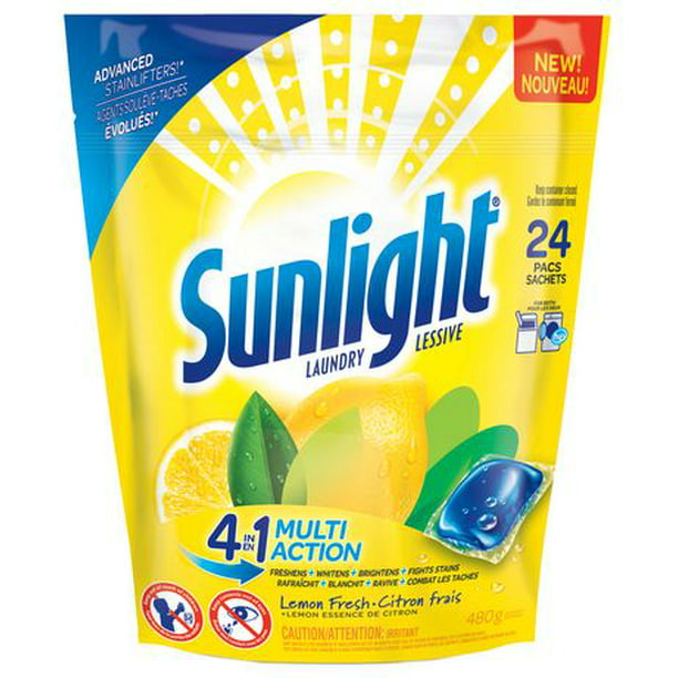 Sunlight Laundry Citron Frais Dose Unitaire 24Ct