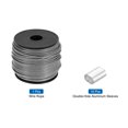 thumbnail image 3 of Cable de alambre de 197 pies de acero inoxidable 304 recubierto de vinilo de 1/12" con 10 piezas de fundas de aluminio transparentes, 3 of 7