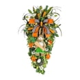 thumbnail image 4 of Guirnalda de lágrima de Pascua, botín para puerta delantera con conejo, decoración decorativa para el hogar, botín de escalera, adorno Artificial para Zanahorias Naranjas, 4 of 10