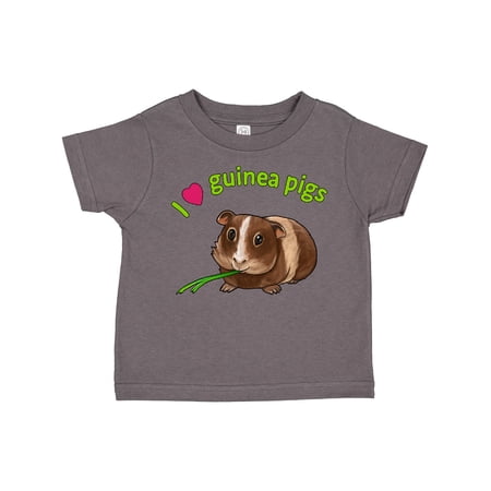 Inktastic I Love Guinea Pigs Boys or Girls Toddler T-Shirt