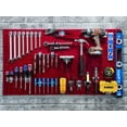 thumbnail image 5 of Triton Products® (2) 24 In. W x 42-1/2 In. H x 9/16 In. D White Epoxy 18 Gauge Steel Square Hole Pegboards w/63 pc. LocHook Assortment, 5 of 6