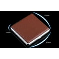thumbnail image 2 of Cigarette Case, Leather Cigarette Case Holder Metal Frame, Holds 20 Cigarettes (Black), 2 of 5