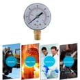 thumbnail image 4 of 1/4 Inch BSPT Air Pressure Gauge Water Air Oil Pressure Meter for Radial Mounted, 4 of 9