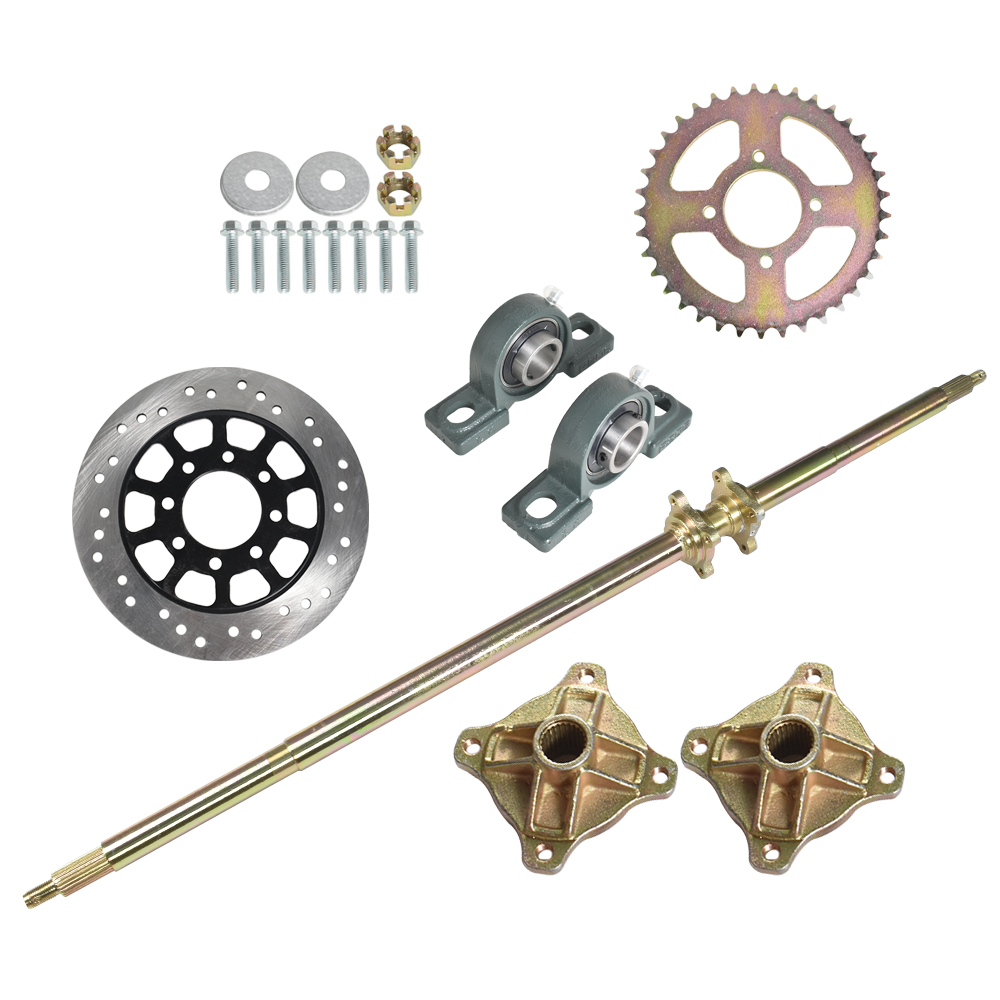 AlveyTech 40" x 1" Steel Axle Rod with 1" to 3/4" StepDown & 3/416