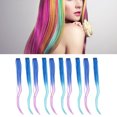 thumbnail image 3 of Colorful , Flexible Clip In Straight Hairpiece 10pcs Individually Wrapped  for Decorative Hair, 3 of 8