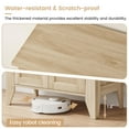 thumbnail image 4 of Kojooin 30 Inch Rattan Sideboard Buffet Cabinet, Small Storage Cabinet with Doors and Shelves, Accent Buffet with Wood Feet for Living Room Hallway or Kitchen, 4 of 8