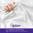 thumbnail image 4 of Bedsium Duvet Cover Cotton Solid - Duvet Cover 3 pcs, Includes 1 Duvet Cover White 3 pcs, Includes 1 Duvet Cover - Alaskan King (132x120) with Zipper Closure & 2 Pillow Shams, NO Comforter, 4 of 4