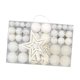 thumbnail image 2 of 101 piezas de adornos de bolas de Navidad, adornos de estrella para la parte superior del árbol, bolas colgantes DIY para Blanco, 2 of 9