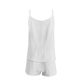 thumbnail image 6 of Cagogo Women's V Neck Sleeveless Tank Top Shorts Set Casual Two Piece Solid Summer Outfits Loose Matching Lounge Sets Tracksuits Travel Beach Clothes, White L, 6 of 7