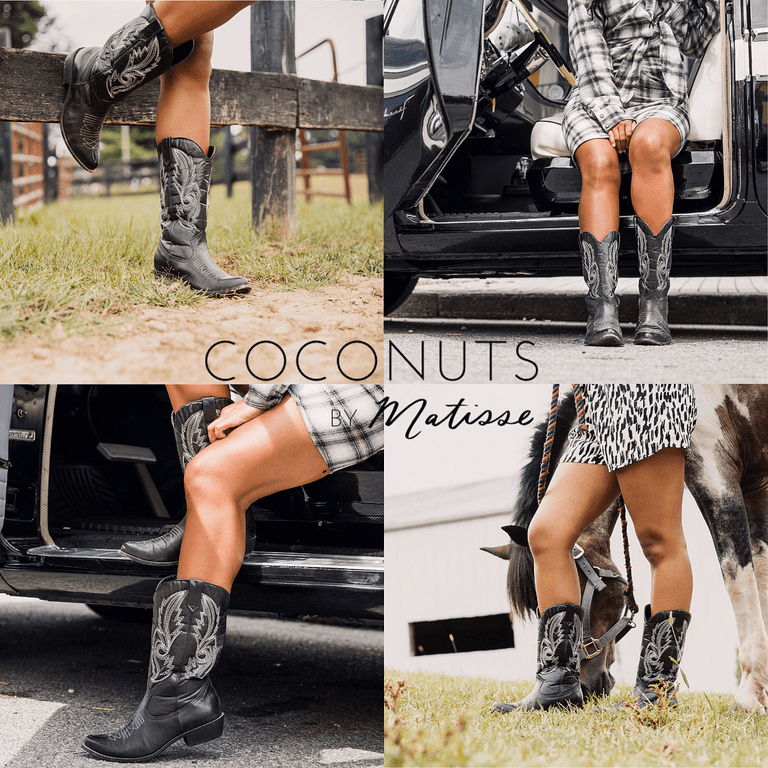 Coconuts by Matisse Gaucho Cowboy Western Boots for Women Walmart