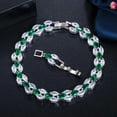 thumbnail image 6 of Fashion Royal Blue Cubic Zircon Crystal Bracelet For Women Jewelry, 6 of 9