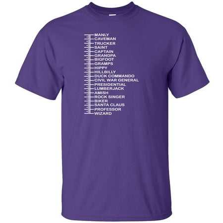 Superb Selection Beard Length Measurement Chart T Shirt Superb Selection Beard Length Measurement Chart T Shirt