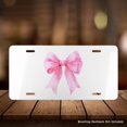 thumbnail image 5 of Cute Pink Car Accessories for Teens & Women Pink Bow Front License Plate for Women Girly Bow Decor Coquette Room & Wall Decor, 5 of 9