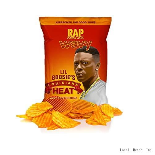 Rap Snacks Boosie Louisiana Heat Wavy Potato Chips 2.5 Oz BagsPack Of