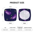 thumbnail image 6 of Gaeub Eggplant Square Chair Seat Covers, Stretch Fitted Printed Chair Seat Cushion Cover for Kitchen, Office - One Size, 6 of 9