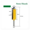 thumbnail image 2 of 8mm Handle Multi-tooth Tenon Cutter Woodworking Line Cutter Slotting Cutter Woodworking Milling Cutter Splicing Cutter Wavy Mult ,Repetitive Accuracy, 2 of 7