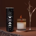 thumbnail image 5 of Goth Moon Tumbler with Lid and Straw - Moon Phase Gothic Decor - Black Vacuum Insulated Stainless Steel 20 Oz Witch Tumbler Cup- Halloween Spooky Gifts for Women -Goth, Witch Stuff -Moon Coffee Mug, 5 of 6