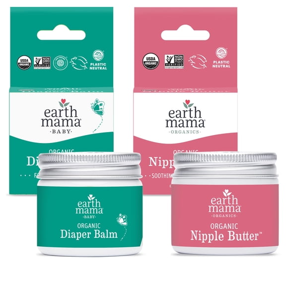 Crema para pezones y bálsamo para pañales Bundle Earth Mama
