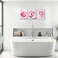 thumbnail image 5 of Girls Bedroom Decor Light Pink Rose Wall Art Room Decorations Flower Canvas Art Wall Decor Teenage Girls Room Decor Gallery Wrapped Artwork for Walls Floral Wall Pictures for Bathroom 12x16inch x3pcs, 5 of 6