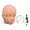 Skin, variant on Zentra Bald Mannequin Head Hat Helmet Glasses Display Wig Styling Realistic Lightweight White