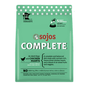 Sojos Complete Chicken Recipe Adult Freeze-Dried Grain-Free Raw Dog Food, 1.75 Pound Bag