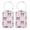 Multi3, variant on RATGON 2 Pack Luggage tag PU Leather with Stainless Steel Loop Black Satin Bow Tie Travel Trip