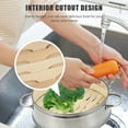 thumbnail image 3 of Miangastore 1 Set Bamboo Steamer Set Silver Cooking Food Steamer Premium Design, 3 of 8