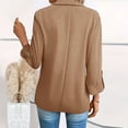 thumbnail image 3 of Women's Fashion Long Sleeve Solid Cardigan Blazer Jacket Khaki M, 3 of 5