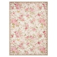 thumbnail image 6 of Lahome Decor 5'x7' Pink Floral Washable Rugs,5x7ft Rugs for Bedroom Girls Boho Area Rug,Vintage Rugs for Living Room Non Slip Low Pile Ultra-Thin Carpet for Farmhouse,Dining Room,Kids Playroom,Beige, 6 of 10
