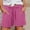 Hot Pink, variant on Itsame Women Walk Shorts With Pockets Womens Linen Short Sweat Pants Relaxed Cotton Wide Leg Shorts Hot Pink Size XL