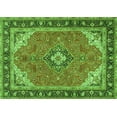 thumbnail image 1 of Ahgly Company Indoor Rectangle Medallion Green Traditional Area Rugs, 8' x 12', 1 of 1