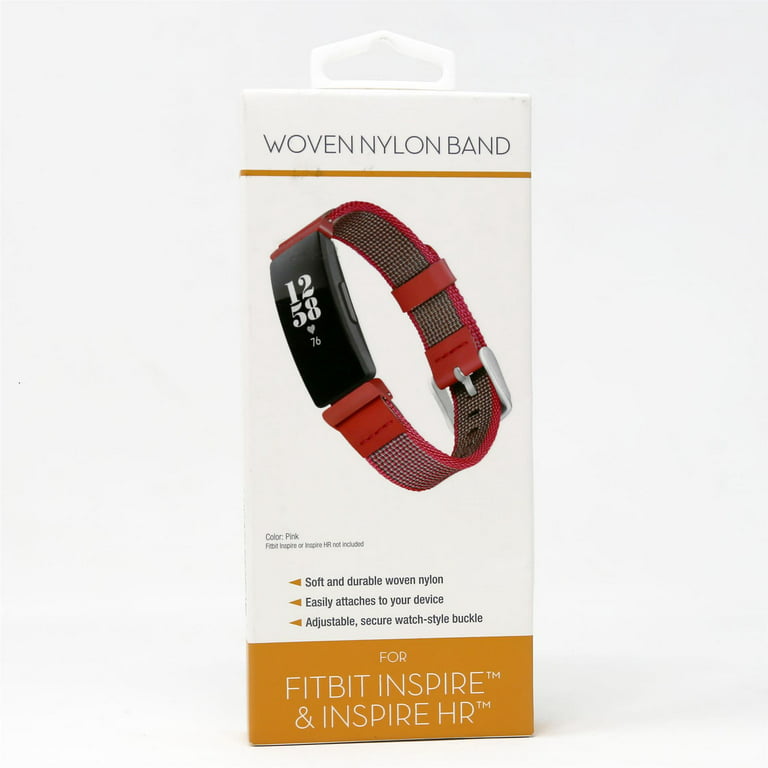 WITHit Pink Woven Nylon Band for Fitbit Inspire & Inspire HR - Each