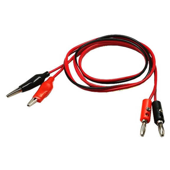 2Pcs Banana Plug to Alligator Clip Test Leads Universals Multimeter Test Leads