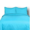 thumbnail image 2 of DaDa Bedding Gentle Wave Turquoise Teal Blue Lagoon Lightweight Quilted Bedspread Set (LH3000), 2 of 9