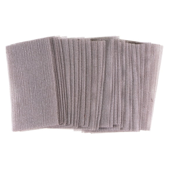 Unique Bargains 30pcs 180 Grits Mesh Sanding Screen Sheets 2-3/4' x 5' Wet or Dry Sandpaper Pads for Wood Metal Automotive