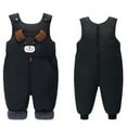 thumbnail image 4 of XDZJLR Baby Boys Girls Snowsuit Lined Overalls Soft Warm Romper Jumpsuit With Easy Open Design Toddlers Comfortable Playwear Coat Black 3-4 Years, 4 of 4