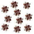 thumbnail image 1 of Flor hueca de Navidad con purpurina dorada de Navidad artificial utilizada para decorar flores para el día de Navidad Wmkox8yii gf9508, 1 of 3