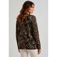 thumbnail image 2 of Jessica London Women's Plus Size Fine Gauge Button-Front Cardigan, 2 of 3