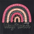 thumbnail image 2 of Waymaker Rainbow Inspirational/Christian Mens Premium Tri Blend T-Shirt, True Black, X-Large, 2 of 5