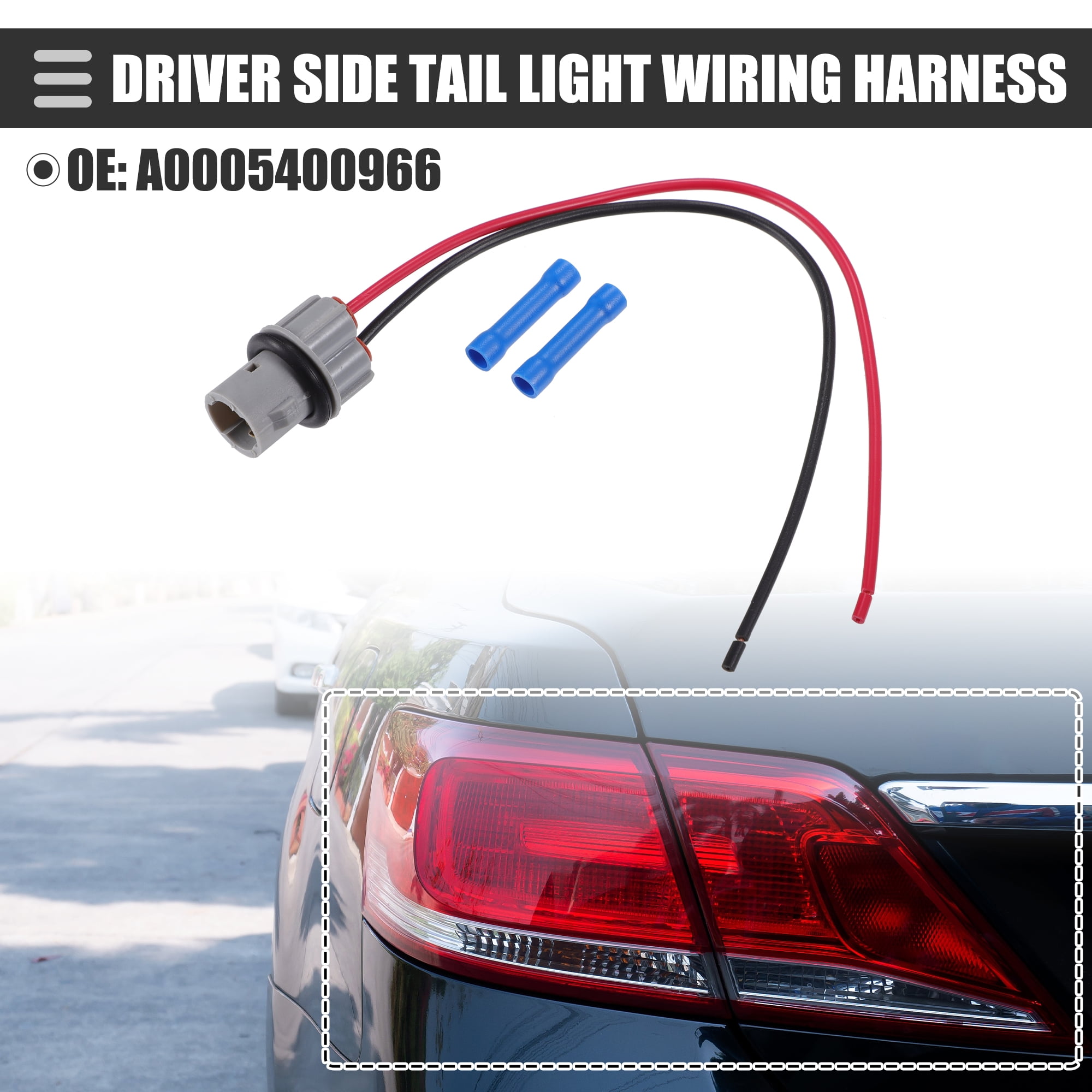 Unique Bargains Marker Lamp Bulb Socket Harness for mercedes C250 2012-2015