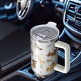 thumbnail image 6 of OBREWU Cartoon Dachshund Tumbler with Handle and Lid,Cartoon Dachshund 40oz Double Wall Vacuum Insulated Tumbler,Cups Gift for Women and Men, 6 of 7