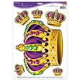 thumbnail image 1 of Beistle 53593 Mardi Gras Crowns Peel N Place, 1 of 1