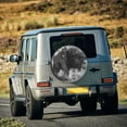 thumbnail image 3 of Fotbe Heroic Lion Encounter Spare Tire Cover Thickening Universal Fit for Jeep, Trailer, RV, SUV, Truck, Tough Tire Wheel Soft Cover-14 inch, 3 of 8