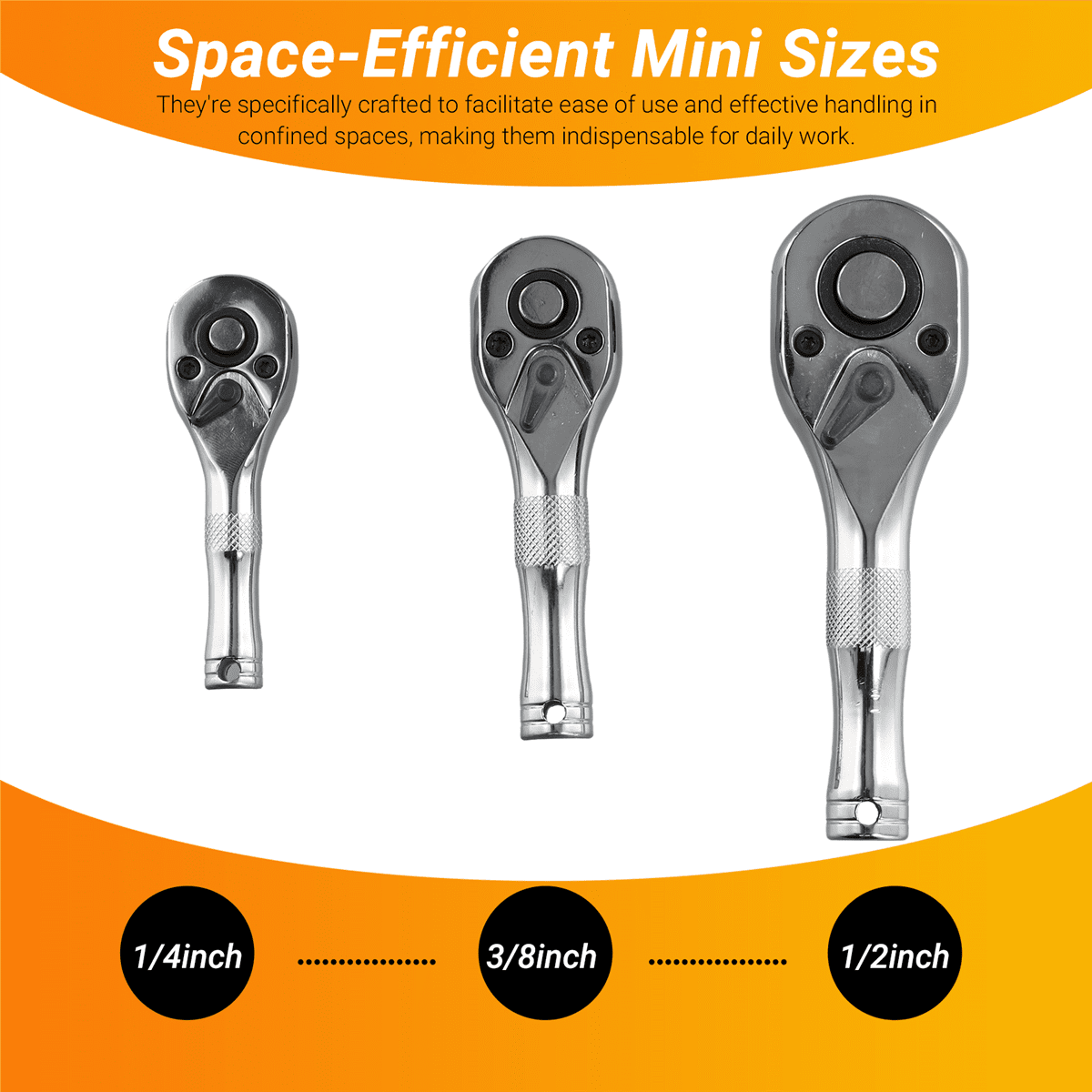 Geinxurn 7-Piece Mini Ratchet Wrench Set – 72-Tooth 1/4" Ratchet, Magnetic Locking Bit Holder, Impact Bits, EDC Tin Case
