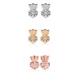 thumbnail image 1 of 3pair Crown Ear Plugs - Gold Silver Rose Gold, 1 of 1