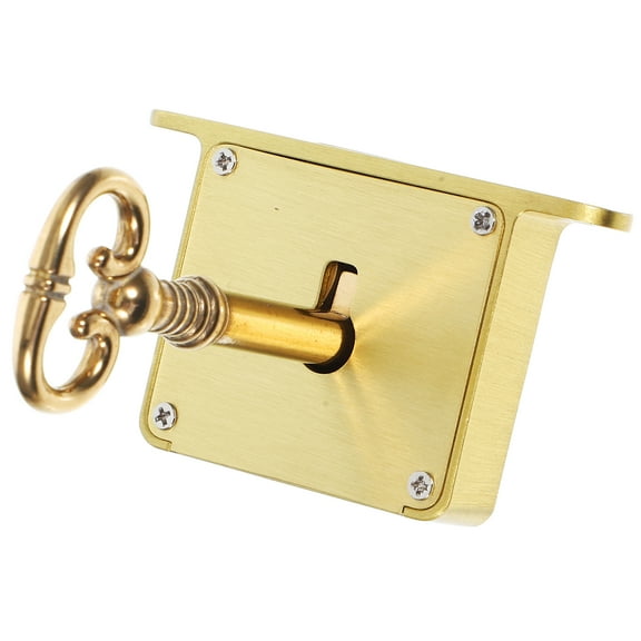 Chest Locker Locks Furniture Lock 6X3.5X1CM Golden